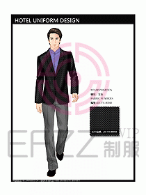 前臺服務生制服設計效果圖460