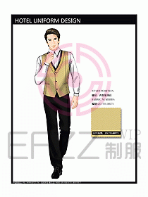 酒店西餐服務生制服設(shè)計圖767