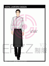 酒店西餐服務(wù)生制服設(shè)計(jì)圖772