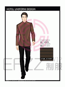 酒店中餐服務員制服設計圖1215