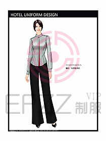酒店中餐服務(wù)員制服設(shè)計圖1220