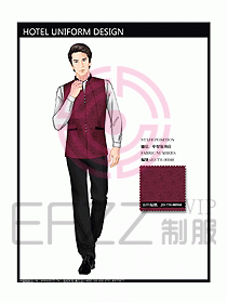 酒店中餐服務員制服設計圖1230
