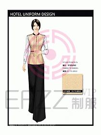 酒店中餐服務員制服設計圖1231