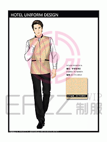 酒店中餐服務員制服設計圖1232