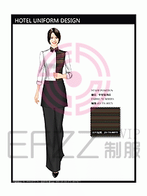 酒店中餐服務員制服設計圖1241