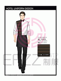 酒店中餐服務(wù)員制服設(shè)計(jì)圖1242