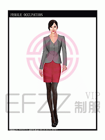 女時尚秋冬職業裝設計圖652