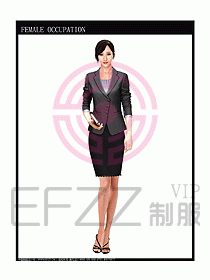 女時尚秋冬職業裝設計圖653