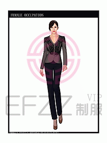 女時尚秋冬職業裝設計圖660
