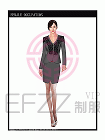 女時尚秋冬職業裝設計圖663