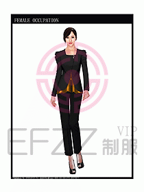 女時尚秋冬職業裝設計圖670