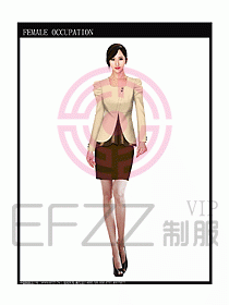 女時尚秋冬職業裝設計圖676