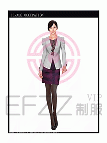 女時尚秋冬職業(yè)裝設計圖678