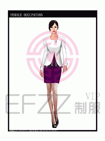 女時(shí)尚秋冬職業(yè)裝設(shè)計(jì)圖682