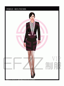 女時尚秋冬職業裝設計圖683