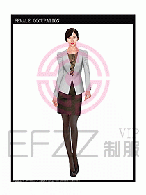 女時尚秋冬職業(yè)裝設(shè)計圖690