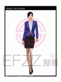 女時尚秋冬職業裝設計圖687