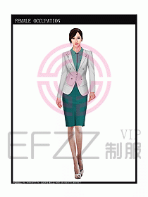 女時尚秋冬職業(yè)裝設(shè)計圖686