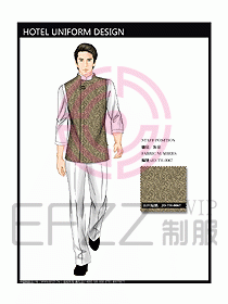 酒店客房服務員制服設計326