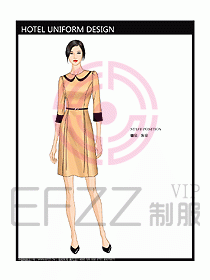酒店客房服務員制服設計329