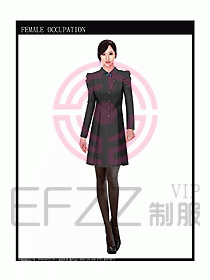 女職業裝大衣設計圖058