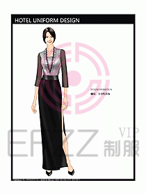西餐咨客制服設計圖312