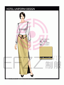 西餐咨客制服設計圖321
