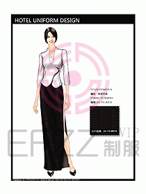 西餐咨客制服設計圖316