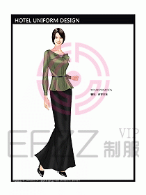西餐咨客制服設(shè)計圖323