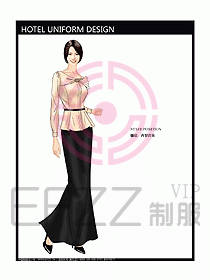 西餐咨客制服設(shè)計圖324