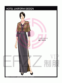 西餐咨客制服設(shè)計圖327