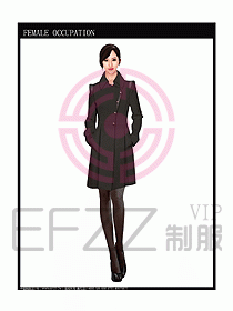 女職業(yè)裝大衣設計圖073