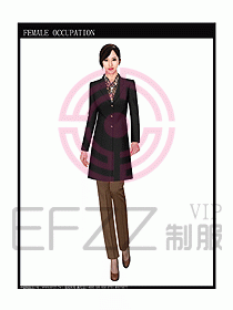 女職業裝大衣設計圖071