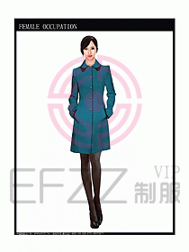 女職業裝大衣設計圖092