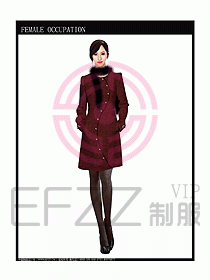 女職業裝OL大衣設計圖115