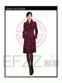 女職業裝OL大衣設計圖118