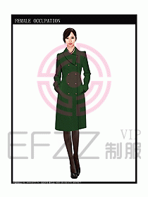 女職業裝OL大衣設計圖122