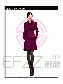 女職業裝OL大衣設計圖127