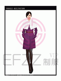 女職業裝OL大衣設計圖128