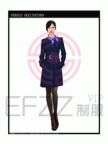 女職業裝OL大衣設計圖129