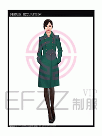 女職業裝OL大衣設計圖125