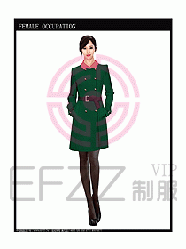 女職業裝OL大衣設計圖132