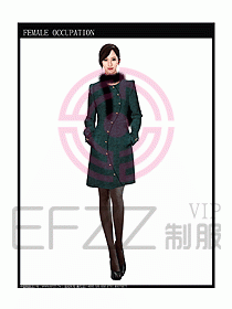 女職業(yè)裝OL大衣設(shè)計(jì)圖130