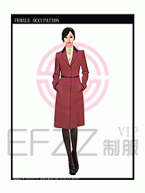 女職業裝OL大衣設計圖134