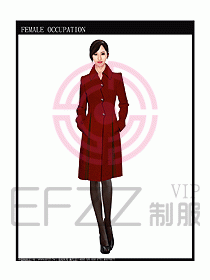 女職業裝OL大衣設計圖133