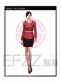 商城營業員服裝設計圖981