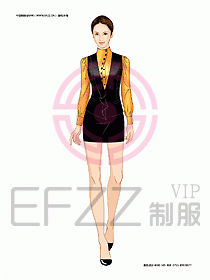 KTV男女服務員制服設(shè)計圖307