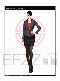 時尚職業女西服設計圖695