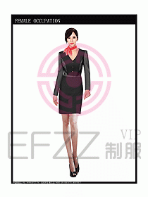 時尚職業女西服設計圖716