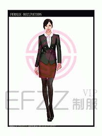 時尚職業(yè)女西服設(shè)計圖735